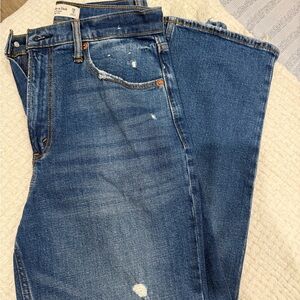 Abercrombie Ankle Straight Ultra High Rise